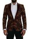 DOLCE & GABBANA DOLCE & GABBANA MULTICOLOR FLORAL SINGLE BREASTED MARTINI MEN'S BLAZER