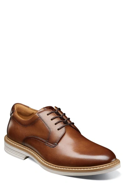 Florsheim Norfolk Plain Toe Derby In Scotch