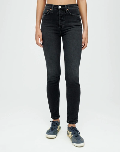 Re/done Comfort Stretch High Rise Ankle Crop In 25