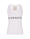 Givenchy Archetype Tank Top In White Cotton In Bianco