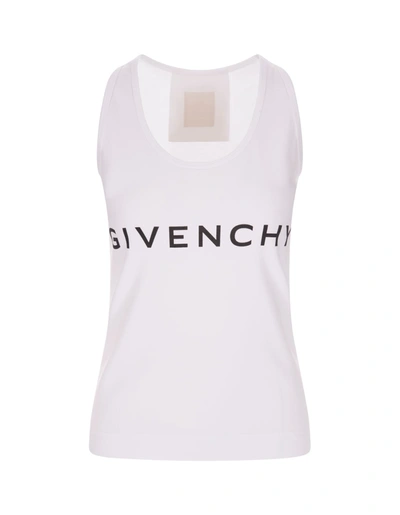 Givenchy Archetype Tank Top In White Cotton