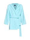 Versace Women's Belted Terry Jacquard Robe In Azur