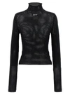 Off-white Openwork Logo Sweater Sweater, Cardigans Black