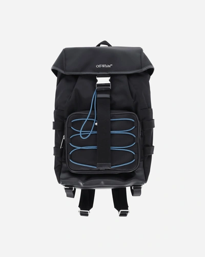Off-white Courrie Flap Backpack In Black