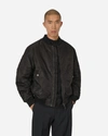 Diesel Classic Black Nylon Bomber Jacket With Zip And Side Pockets In Black
