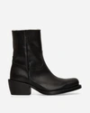 DRIES VAN NOTEN LEATHER ANKLE BOOTS