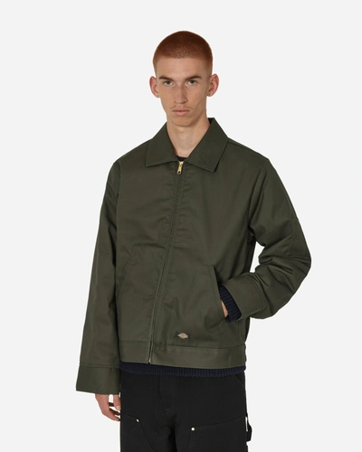 Dickies Lined Eisenhower Jacket Olive In Green