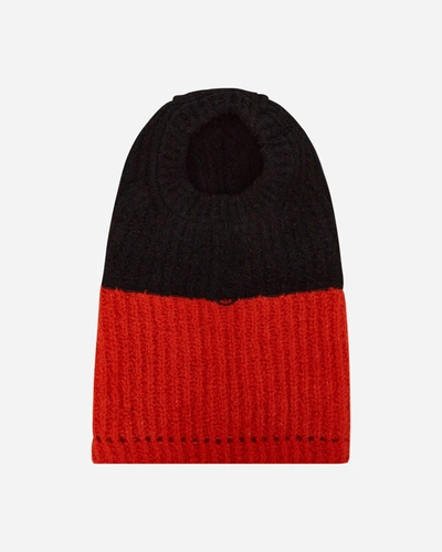 Song For The Mute Oversized Balaclava Black / Orange In Multicolor