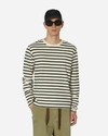 Kapital Men S Stripe Jersey Longsleeve T-shirt (profile Rainbowy Patch) In Black