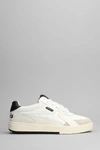 PALM ANGELS PALM ANGELS SNEAKERS IN WHITE LEATHER