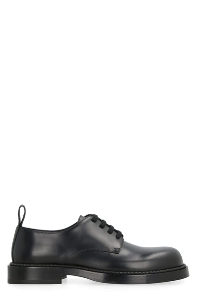 Bottega Veneta Srut Lace-up Shoes In Black