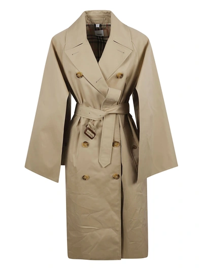 Burberry Double-breasted Classic Trench In Honey