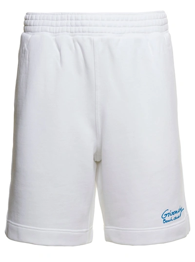 Givenchy La Plage Shorts In Felpa In White