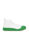 Bottega Veneta Canvas Vulcan High-top Sneakers With Rubberized Toe In Default Title