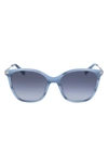 LONGCHAMP 54MM GRADIENT CAT EYE SUNGLASSES