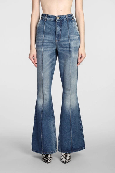 Balmain Jeans In Blue Cotton