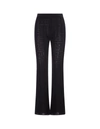 GIVENCHY GIVENCHY 4G JACQUARD FLARED TROUSERS IN BLACK