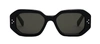 Celine Bold 3 Dots Square Acetate Sunglasses In Grey