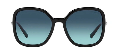 Tiffany & Co 0tf4202u 83429s Butterfly Sunglasses In Blue
