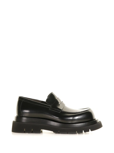 Bottega Veneta Lug Loafer In Leather In Black