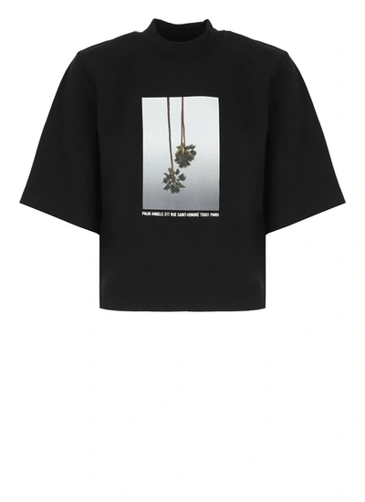 Palm Angels Boxy Mirage T-shirt In Black