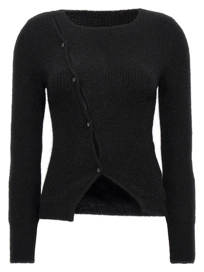 Jacquemus Cardigan Le Maille Pau In Black