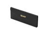 Quay Embossed Tri Fold Case In Black Texture,gold