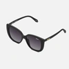 Quay Ever After 52mm Gradient Polarized Square Sunglasses In Black,chocolate Paprika