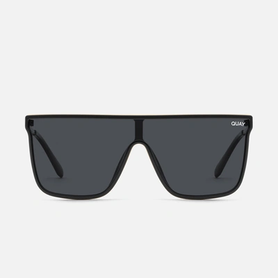 Quay Nightfall Remixed 138mm Polarized Shield Sunglasses In Dark Tortoise,chocolate Paprika