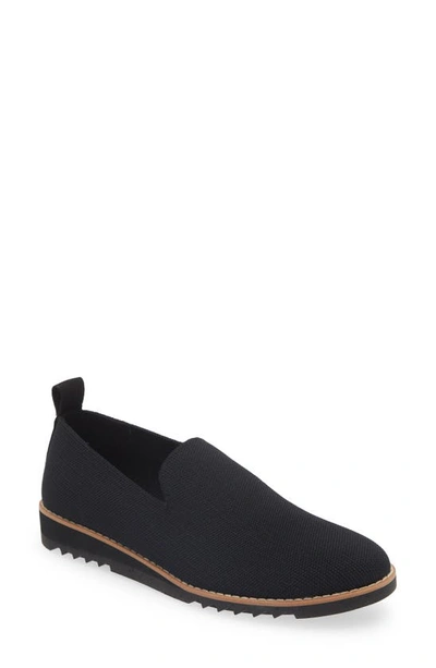Eileen Fisher Novo Stretch Knit Loafers In Black