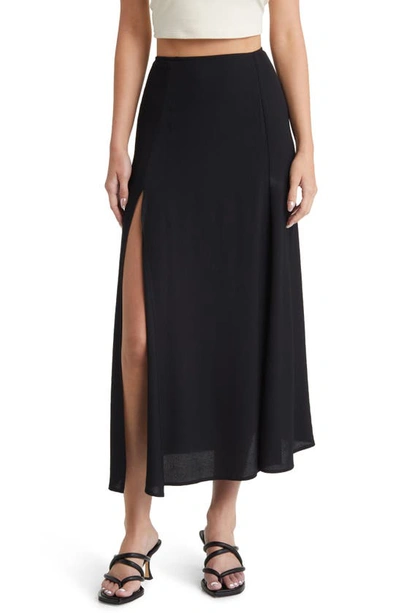 Reformation Petites Zoe Skirt In Black