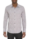 Robert Graham Highland 3 Long Sleeve Button Down Shirt In Grey