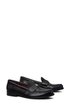 Tory Burch Perri Leather Mini Medallion Loafers In Perfect Black