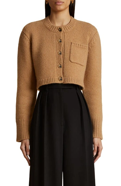 Khaite Lavan Cardigan In Biscotti