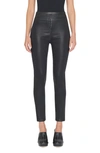Frame Coated Leggings In Noir Coated