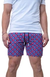 MACEOO MACEOO SWIM LION REDLIPS SWIM TRUNKS