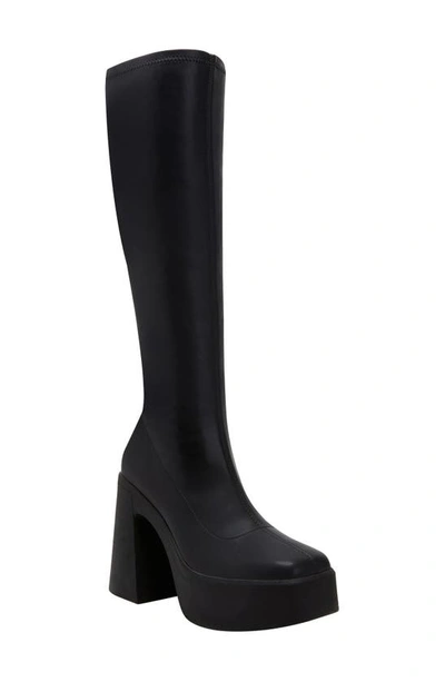 Katy Perry The Heightten Knee High Platform Boot In Black -  - Polyurethane And Polyester
