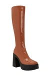 Katy Perry The Heightten Knee High Platform Boot In Butterscotch