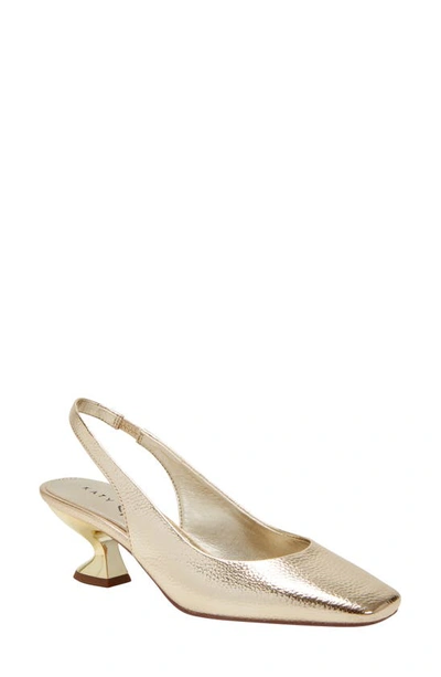 Katy Perry Women's The Laterr Slip-on Sling Back Pumps In Gold