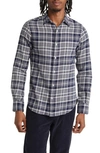 OFFICINE GENERALE GIACOMO PLAID TWILL BUTTON-UP SHIRT
