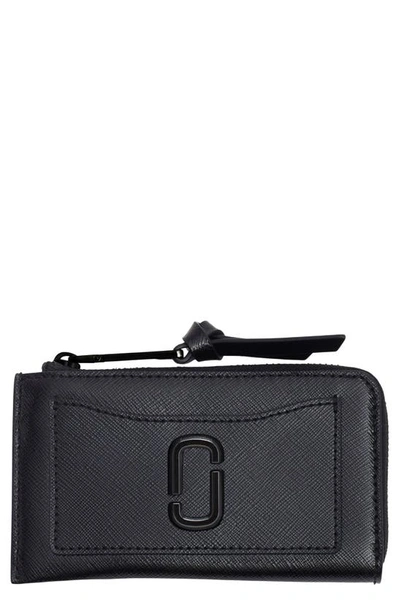 Marc Jacobs The Utility Snapshot Top Zip Card Case In Black