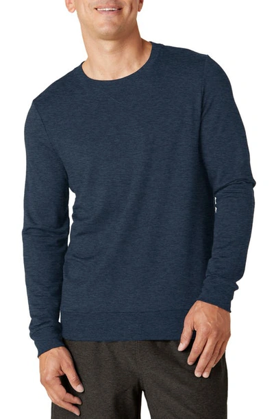 Beyond Yoga Always Beyond Relaxed Fit Long Sleeve Performance Tee In Nocturnal Navy