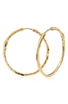 Monica Vinader 18k Yellow Gold Vermeil Siren Muse Large Hoop Earrings In 18ct Gold Vermeil On Sterling