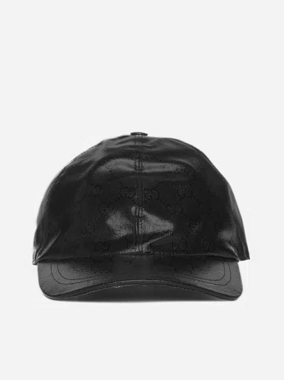 Gucci Gg Embossed Baseball Cap In Black