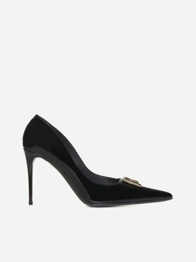 Dolce & Gabbana Patent Leather Pumps In Black