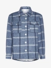 Family First Check Flannel Overshirt In Light Blue
