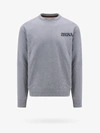 Zegna Sustainable Cotton Sweatshirt In Grey