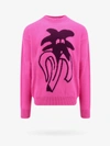 Palm Angels Jimmy Intarsia-knit Jumper In Pink