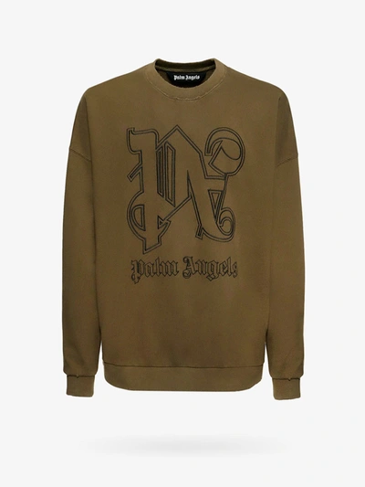 Palm Angels Sweatshirt In Brown