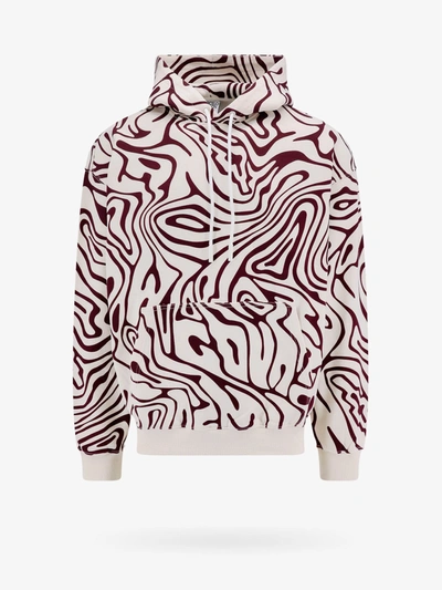 Marcelo Burlon County Of Milan Marcelo Burlon Man Sweatshirt Ivory Size L Cotton, Elastane, Polyester In Multi